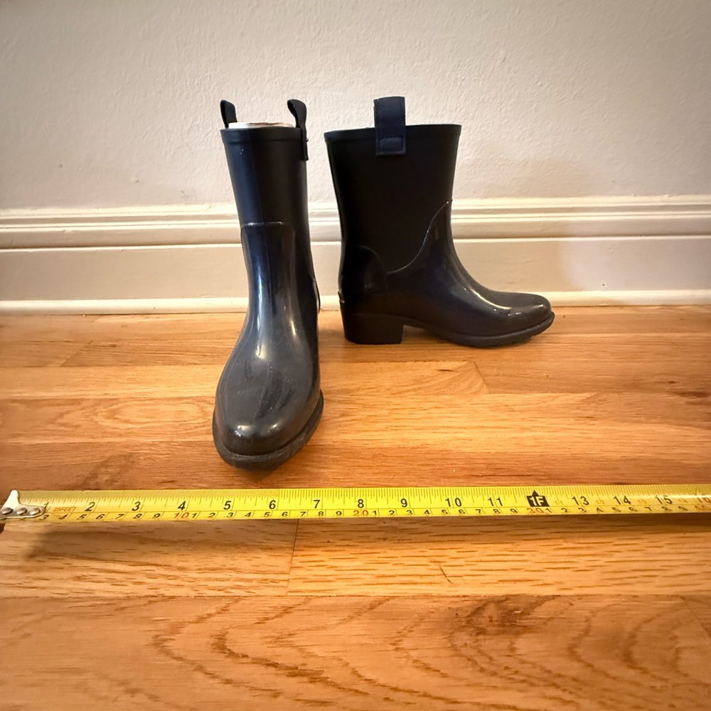 Stylish Black Ankle Rain Boots